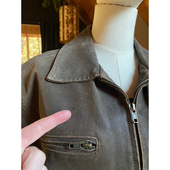 Oiled Leather Jacket Vintage - Picture 5 of 10